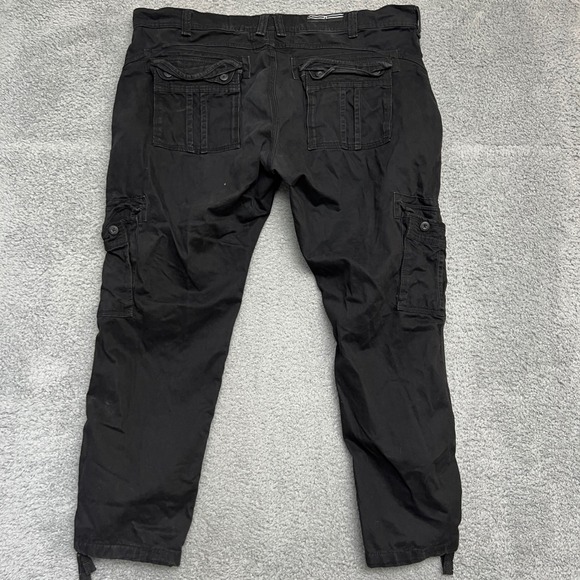 Jordan Craig Cargo Pants Mens 44x32 Black Utility Outdoor Workwear Casual - Picture 2 of 9